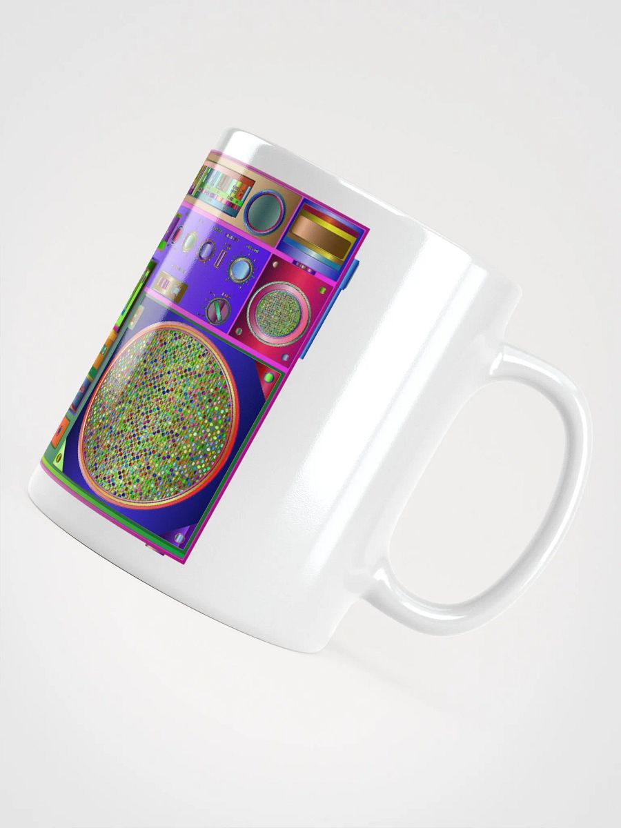 White Glossy Coffee mug- 1980's Boom Box product image (4)