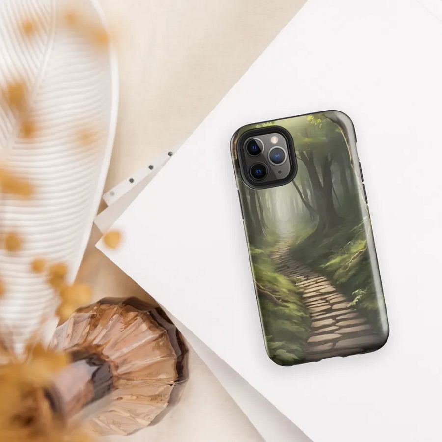 Woodland Stepping Stone Path iPhone Case product image (30)