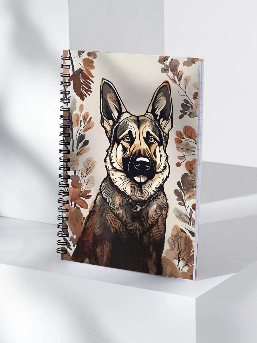 Autumn German Shepherd Spiral Notebook product image (1)
