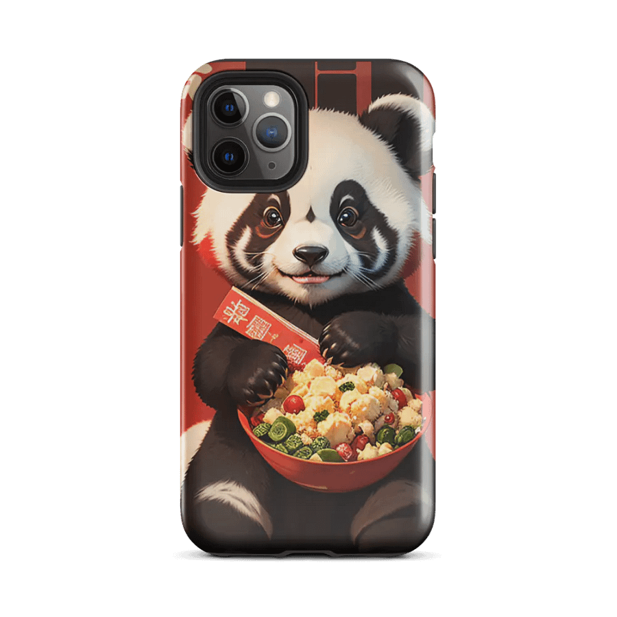 Adorable Panda Feast iPhone Tough Case – Cute Panda Enjoying a Delicious Meal product image (25)
