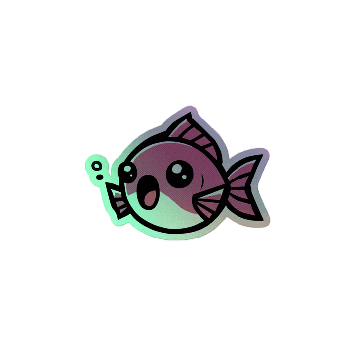 The Sucky Guppy Holo Sticker product image (2)
