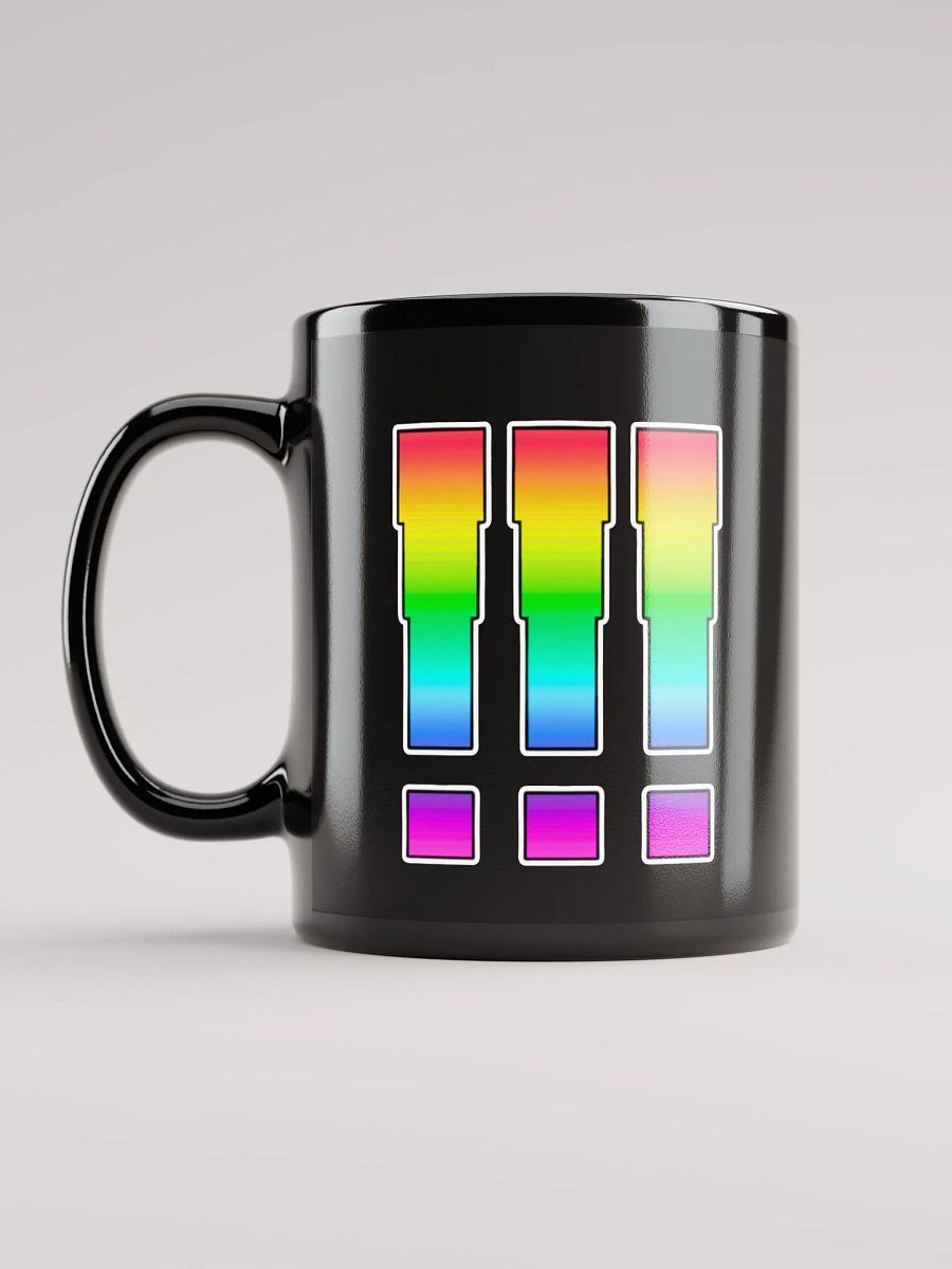 Rainbow !!! Mug in Black product image (12)
