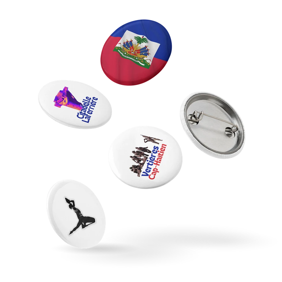 Haiti Emblems Pin Buttons Set product image (14)