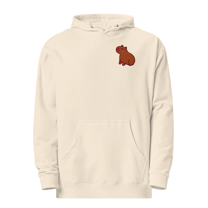 Zen Capybara Embroidered Midweight Hoodie product image (2)