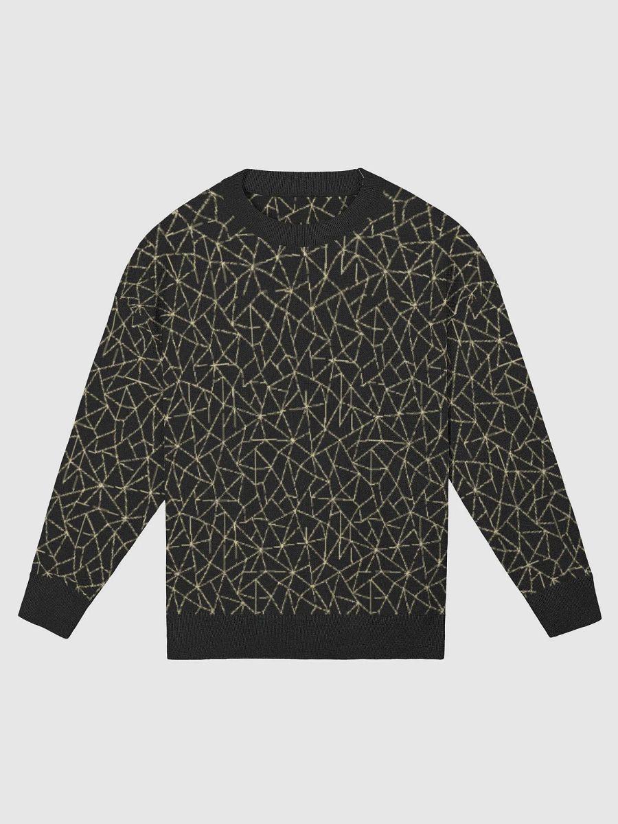 Beige Black Geometric Pattern Sweater product image (12)