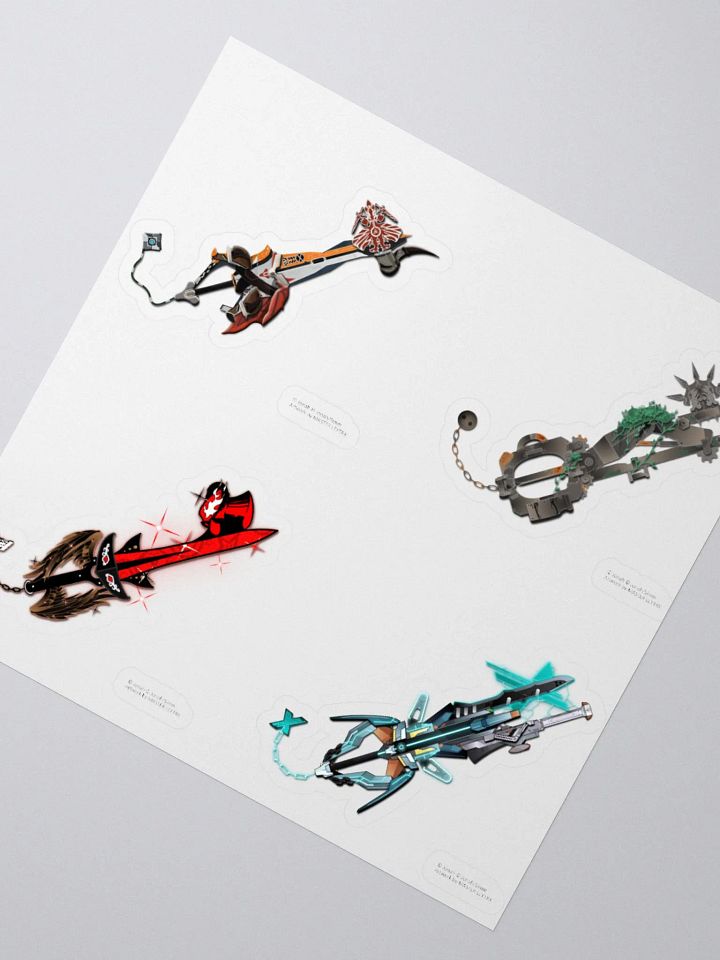 Custom Keyblade Sticker Sheet 4 product image (2)