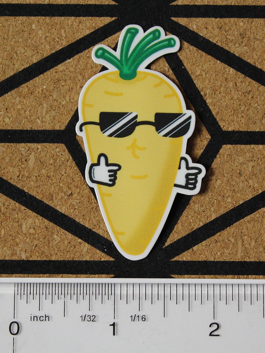 Cool carrot sticker product image (1)