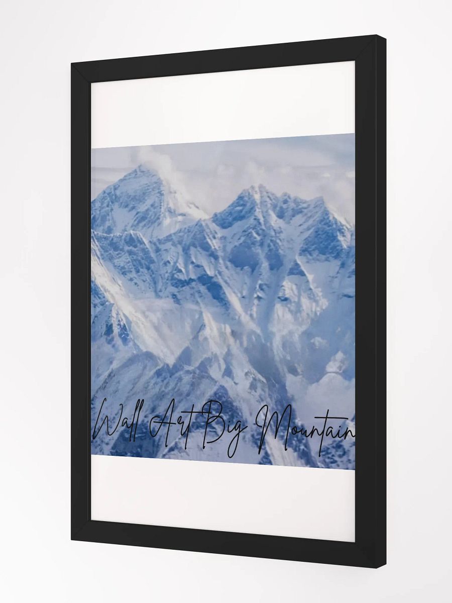 Wall Art White Mountains Framed High-Quality Matte Poster (in) product image (2)