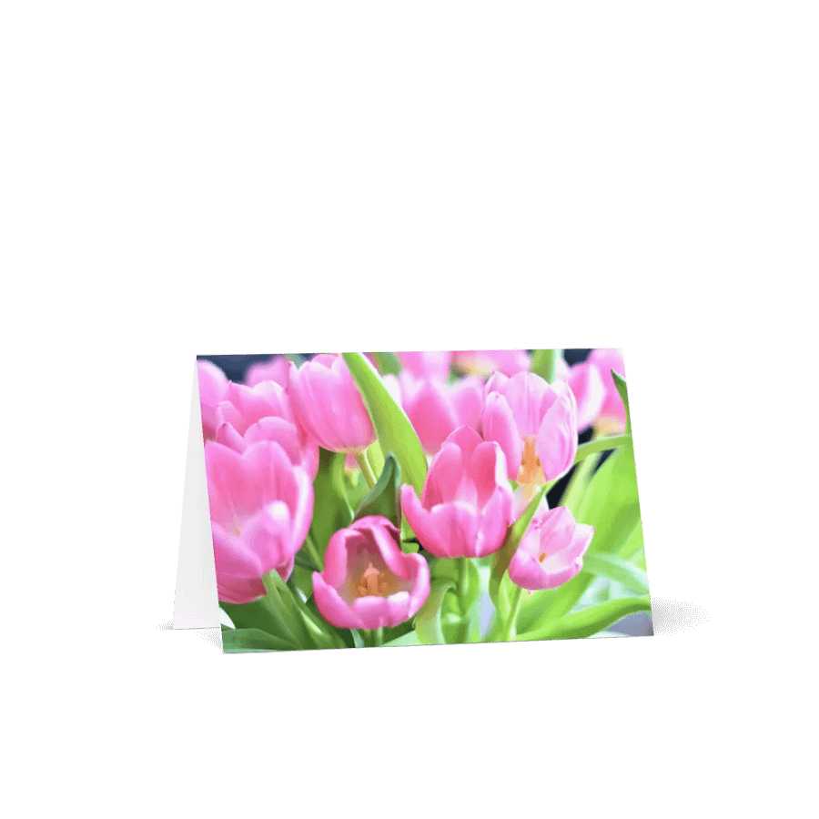Pink Tulips Greeting card product image (10)