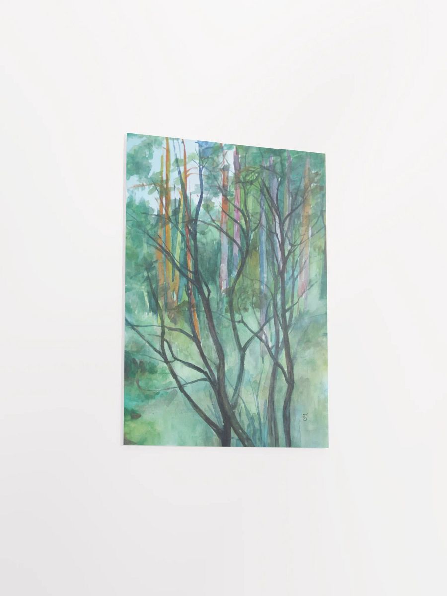 Verdant Serenity Forest Poster - Fairytale Forest product image (5)