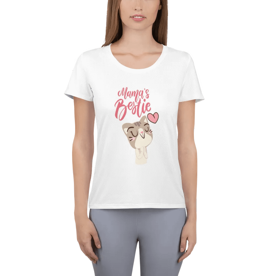 Mama's Bestie All-Over Print Women's Athletic T-Shirt product image (2)