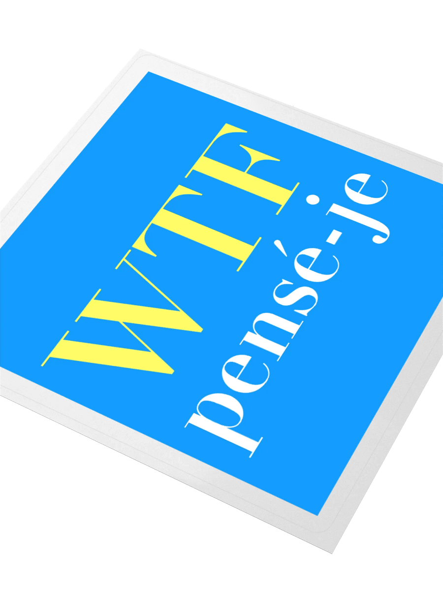 WTF pensé-je • Classic Edition sticker product image (3)