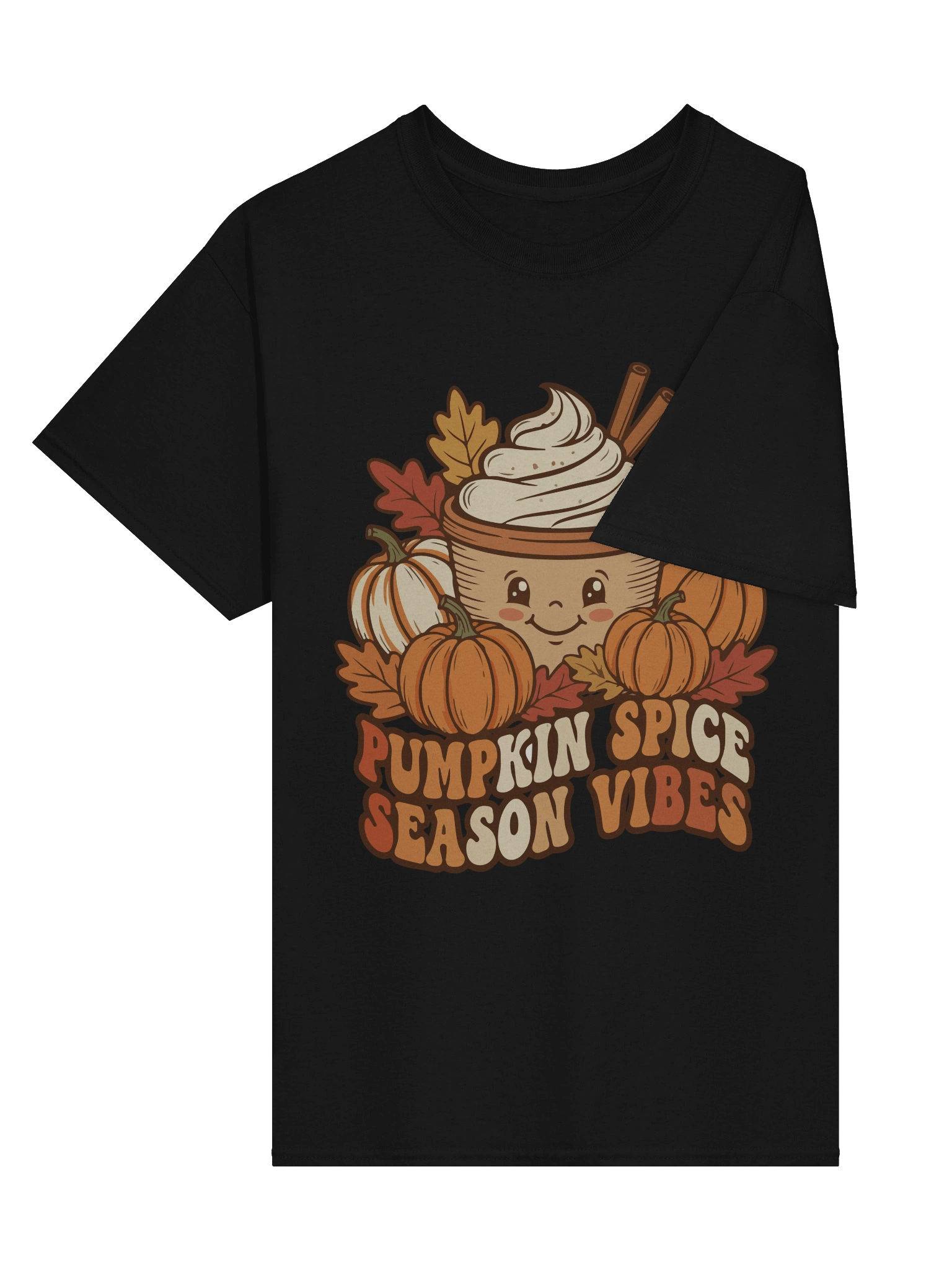 Pumpkin Spice Season Vibes Shirt | Cute Fall Coffee Lover Tee product image (3)