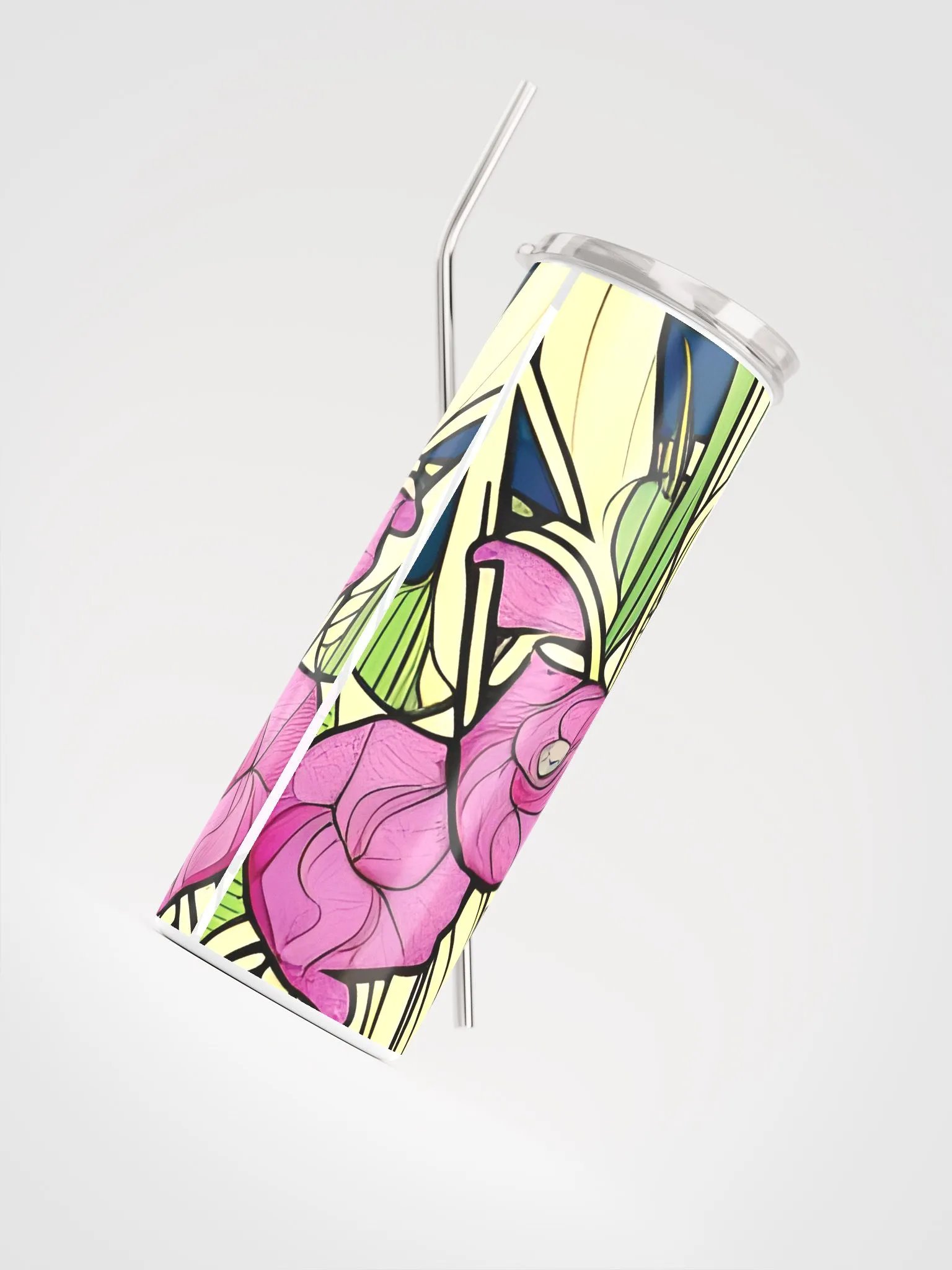 Flowers in Art Nouveau Style on Tumbler product image (4)