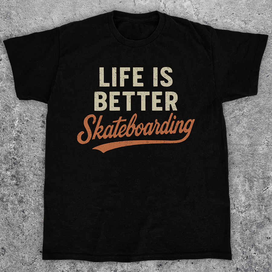 Life is better, Skateboarding t-shirt, Unisex product image (1)