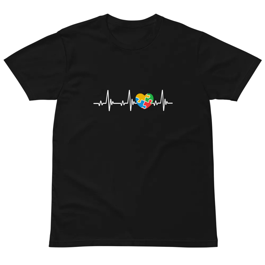 Autism Awareness Heartbeat Unisex Premium T-Shirt product image (2)