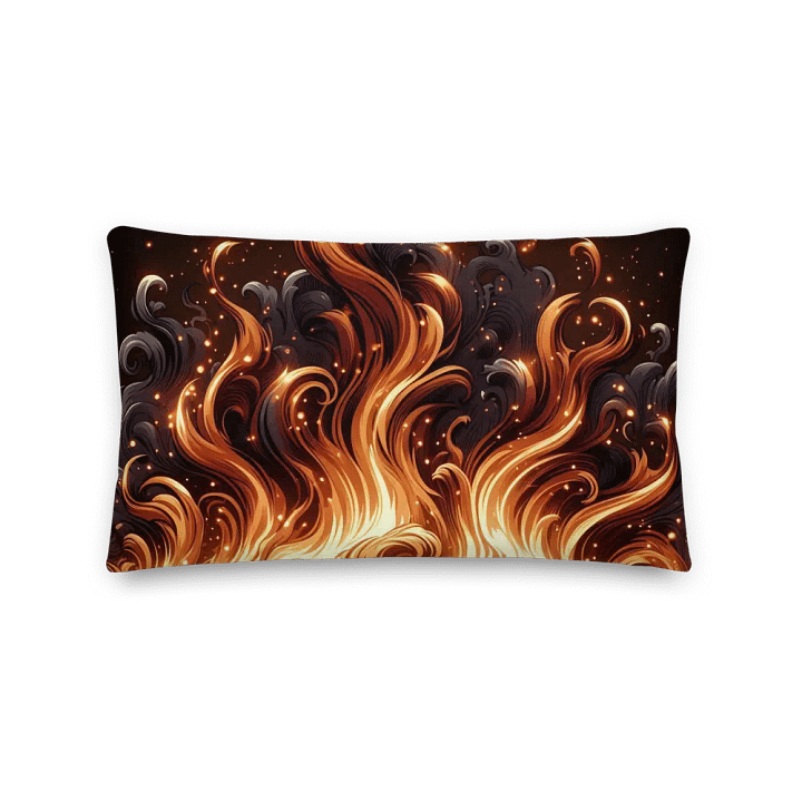Inferno Swirls Premium Pillow | Ai Design product image (2)