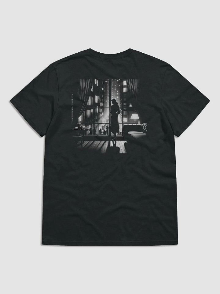 Silent Contemplation in City Lights Film Noir (Womens Tee) product image (1)