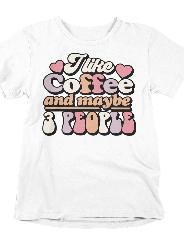 Retro Coffee Bliss: Pastel Perfection Tee! product image (1)