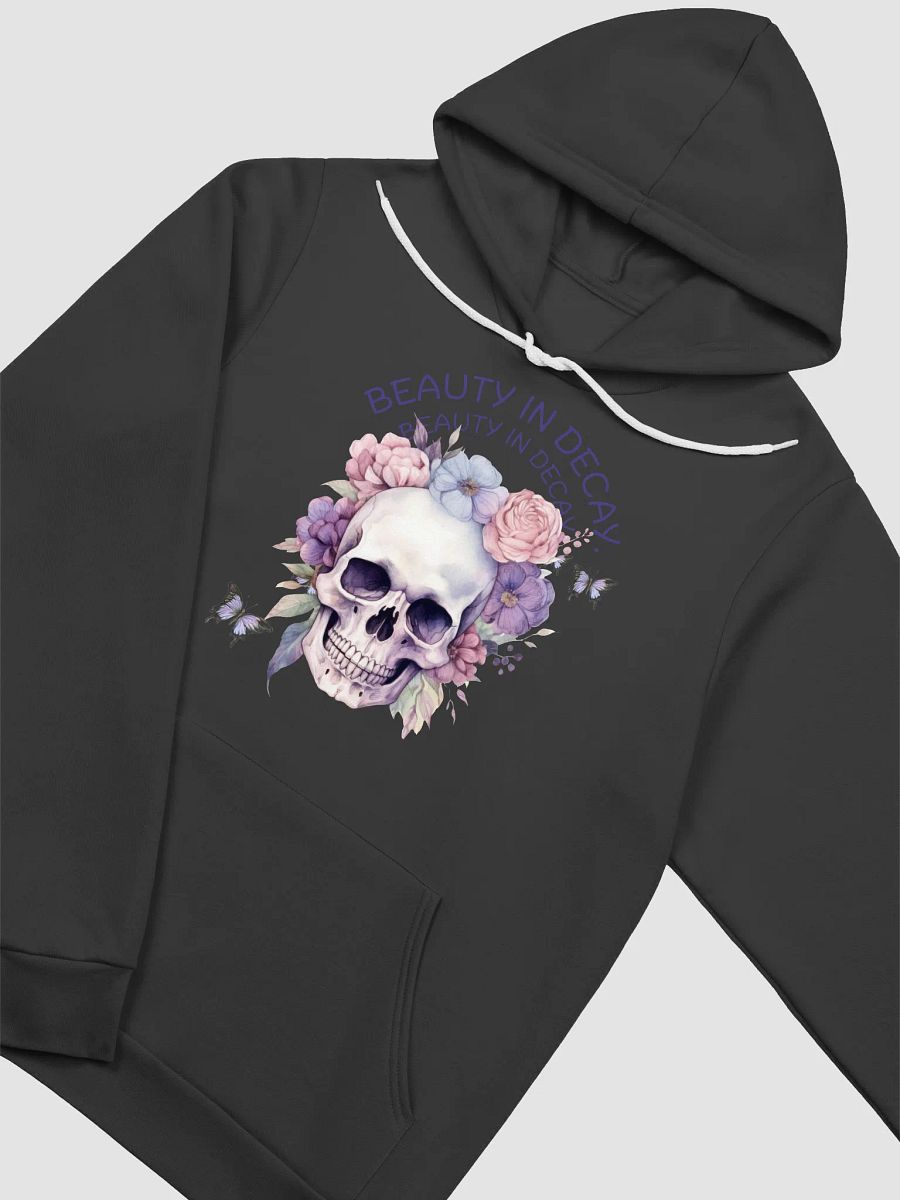 Beauty in Decay Floral Skull Hoodie product image (3)