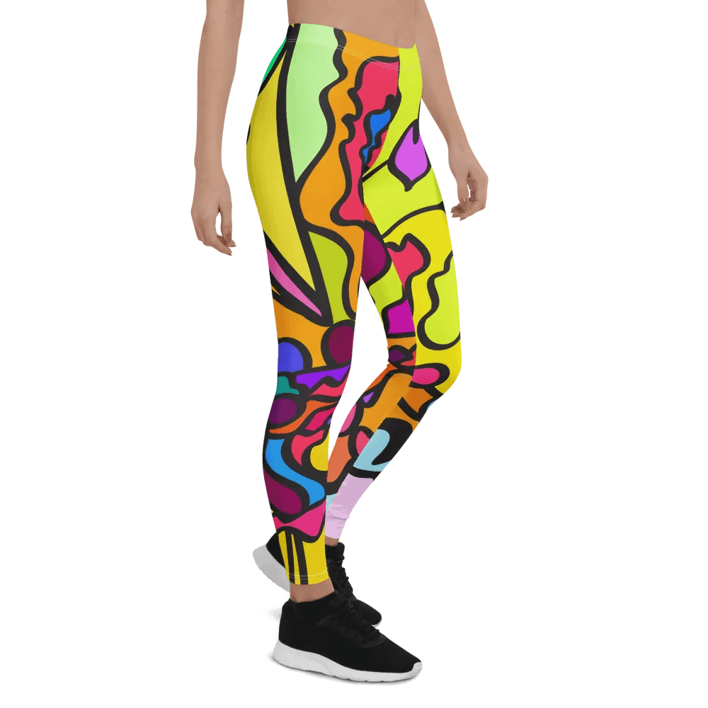 Flowing Colors All-Over Leggings – Wave at Sunset product image (6)