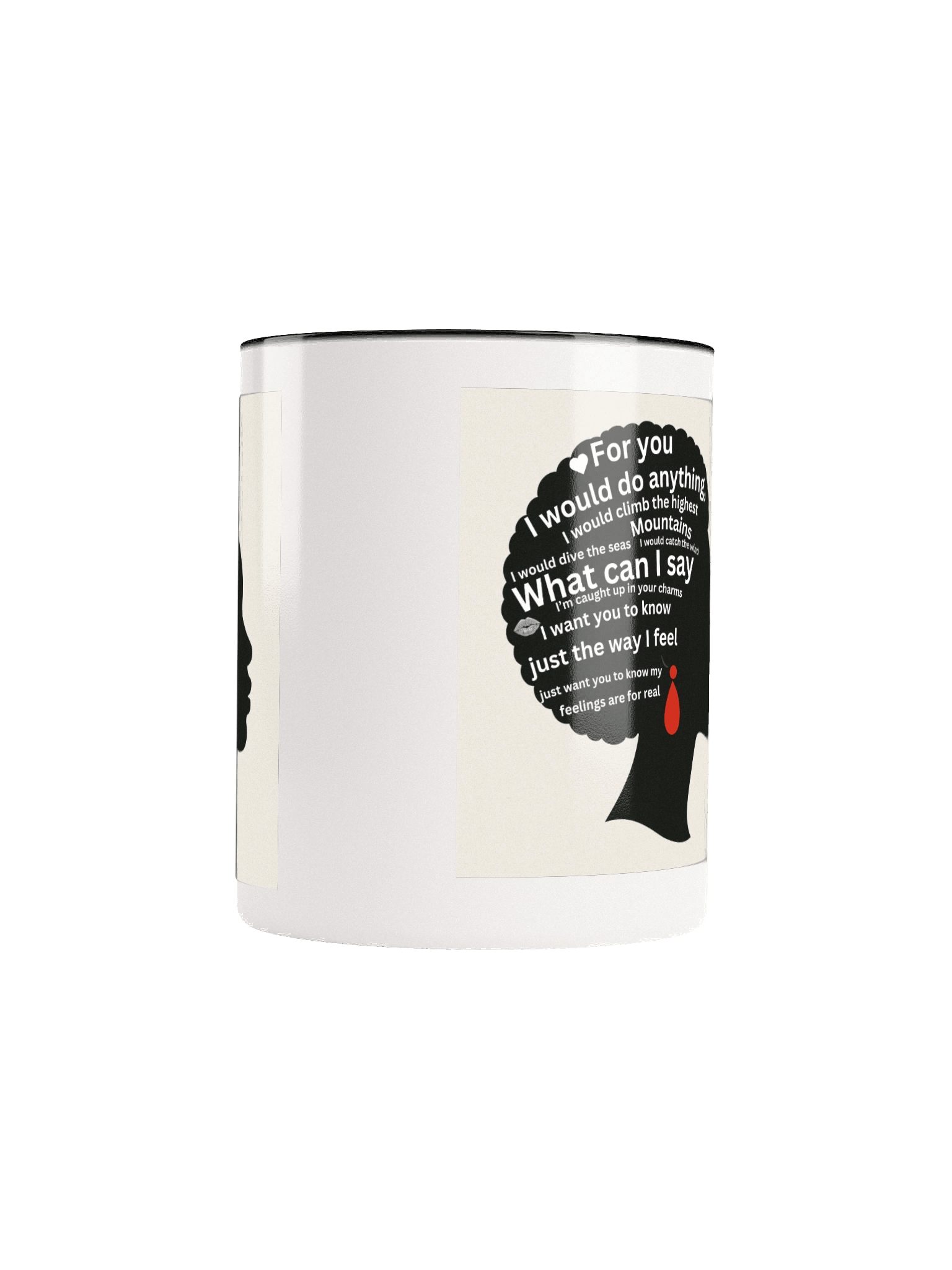 Afro Ceramic Mug- Come Over lyrics product image (5)