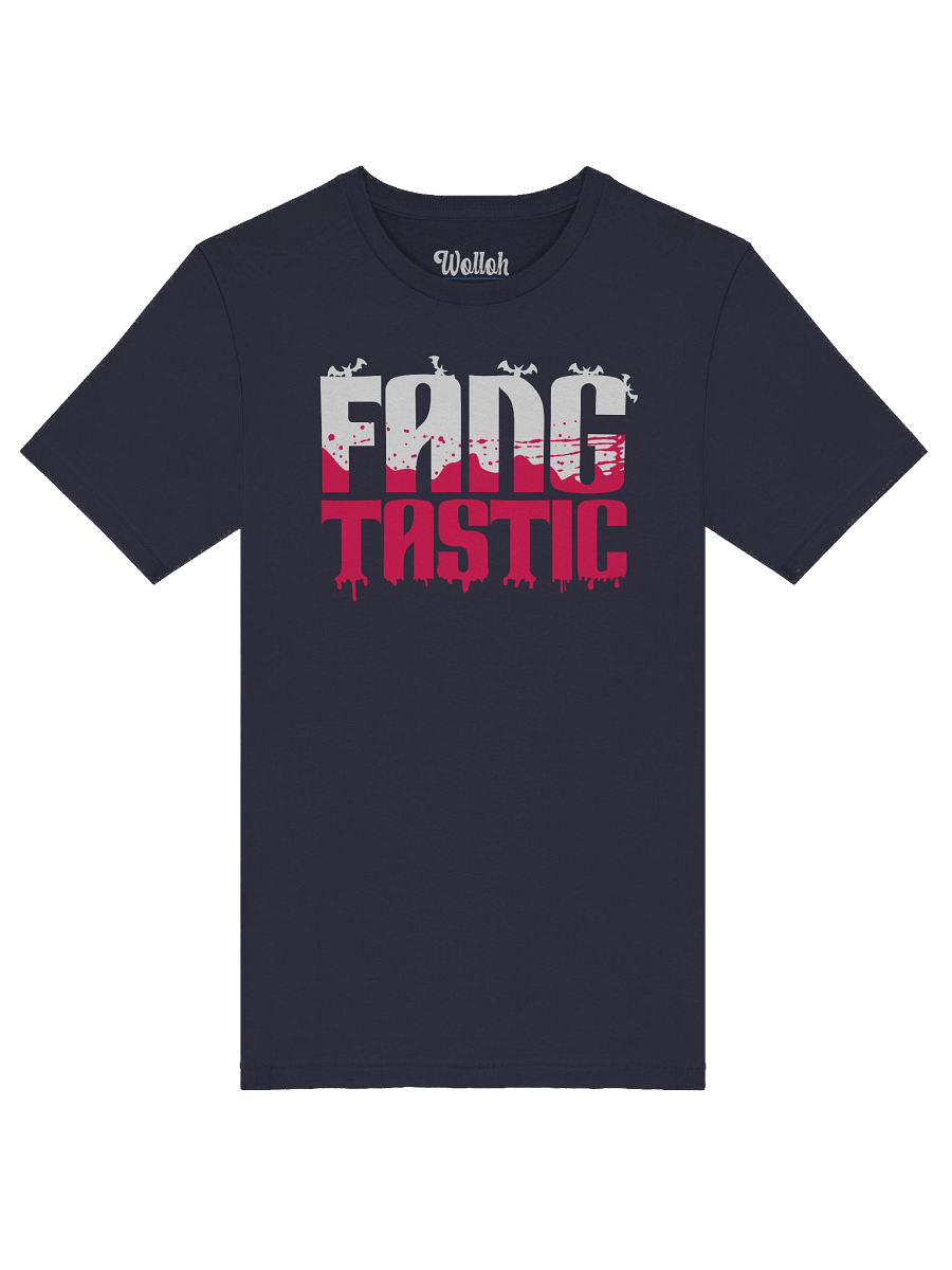 Fangtastic Vampire Halloween T-Shirt – Funny Blood Drip Vampire Halloween T-Shirt product image (5)