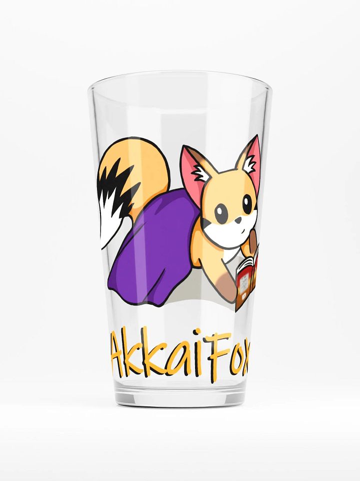 Fox Reading Pint Glass product image (1)