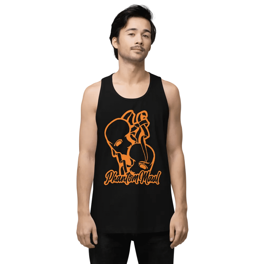 Orange Big Logo Men's Tank Top product image (15)