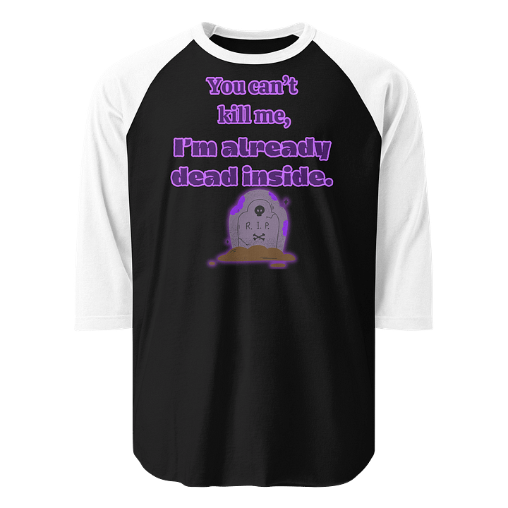 Dead Inside Gravestone Raglan Tee product image (1)