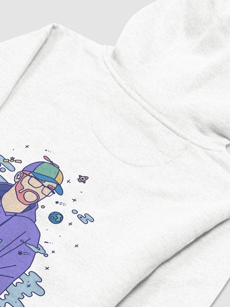 Hoodie blanc "Nuages bleus" product image (3)