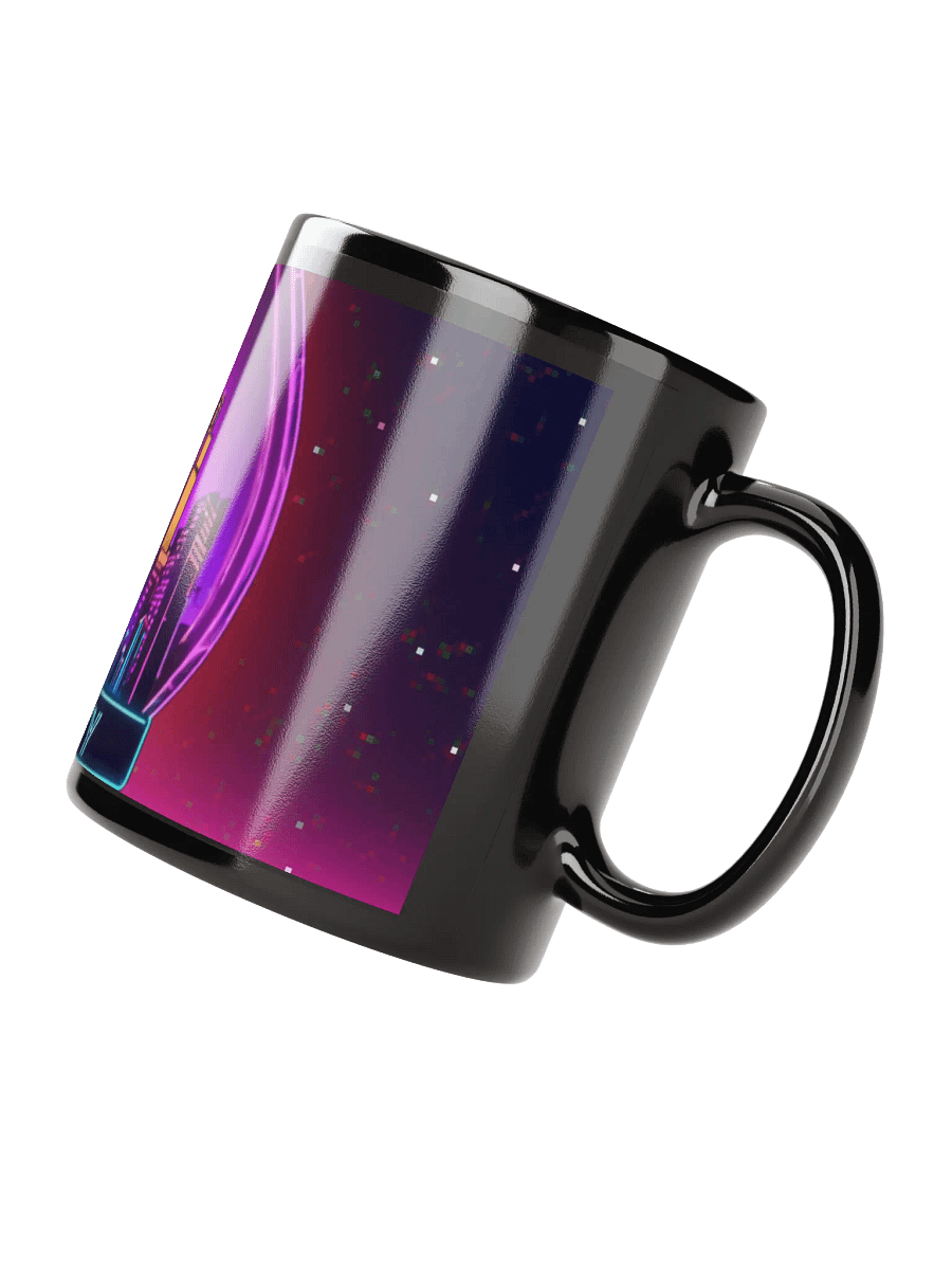 Neon Megacitygamer glitch Skyline Mug product image (3)