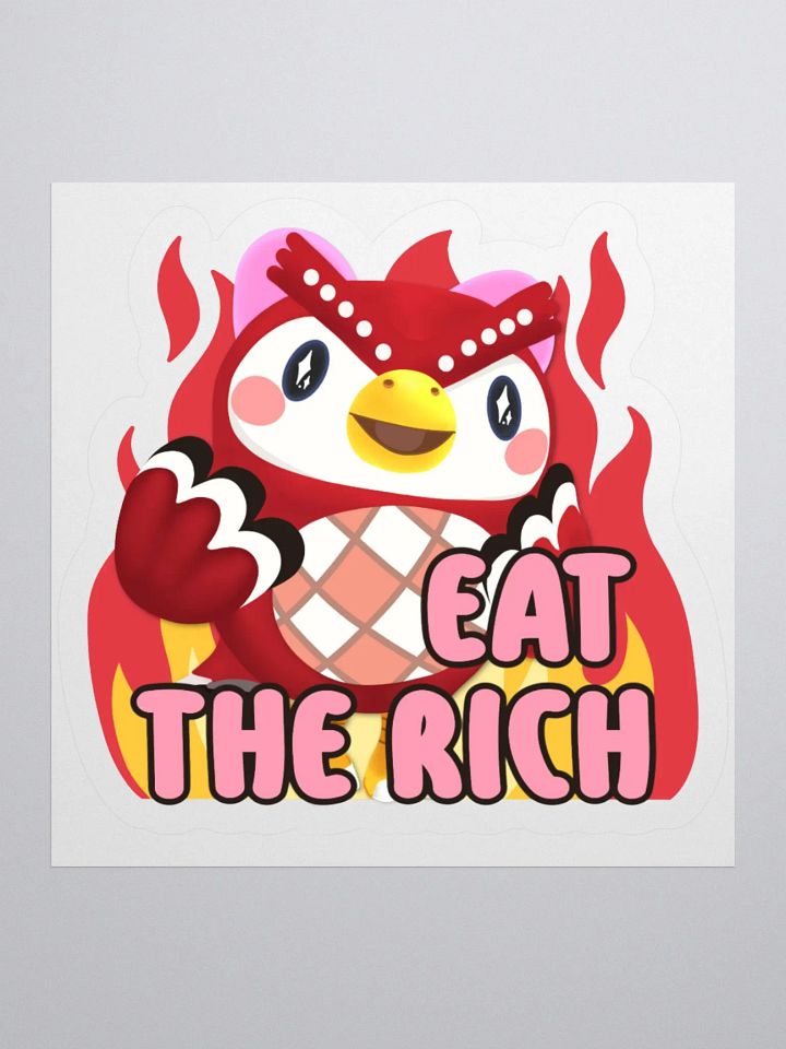 Celeste Says Eat the Rich Sticker product image (1)