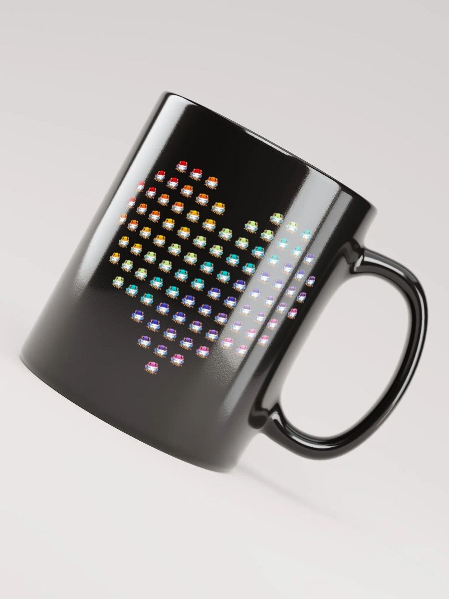 Rip the Frog Pride Heart Black Glossy Mug product image (4)