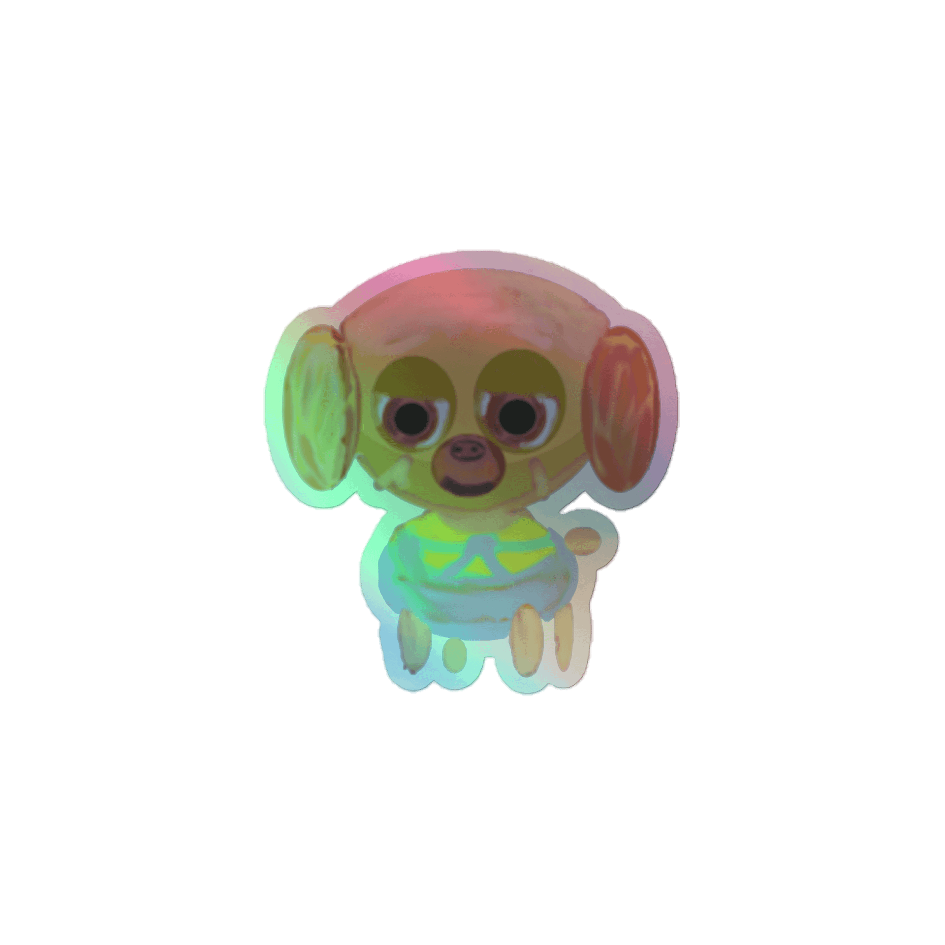 Whimsical Dog Holographic Sticker Set product image (1)
