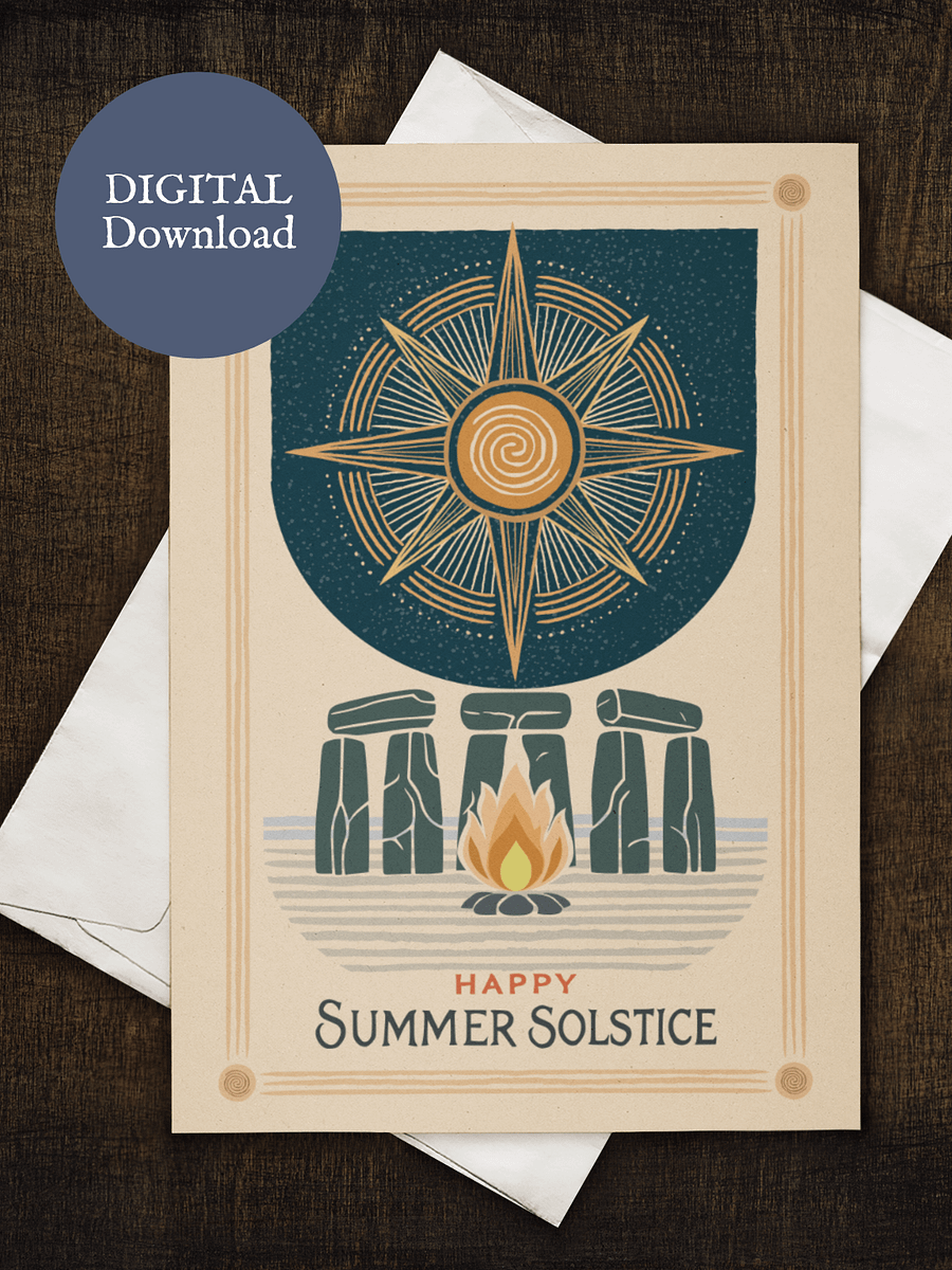 Wiccan Summer Solstice Digital Greeting Card product image (1)