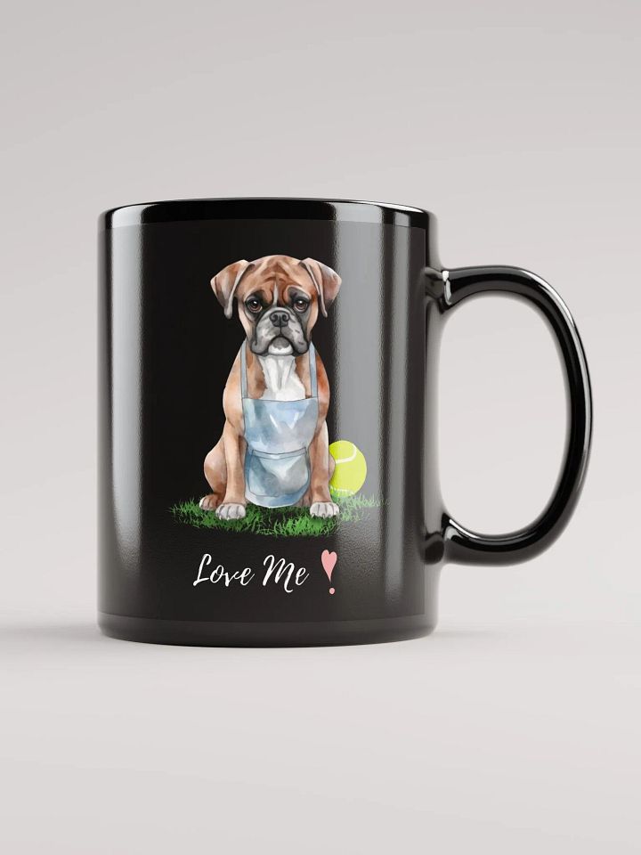 Apron Dog Black Glossy Mug product image (2)