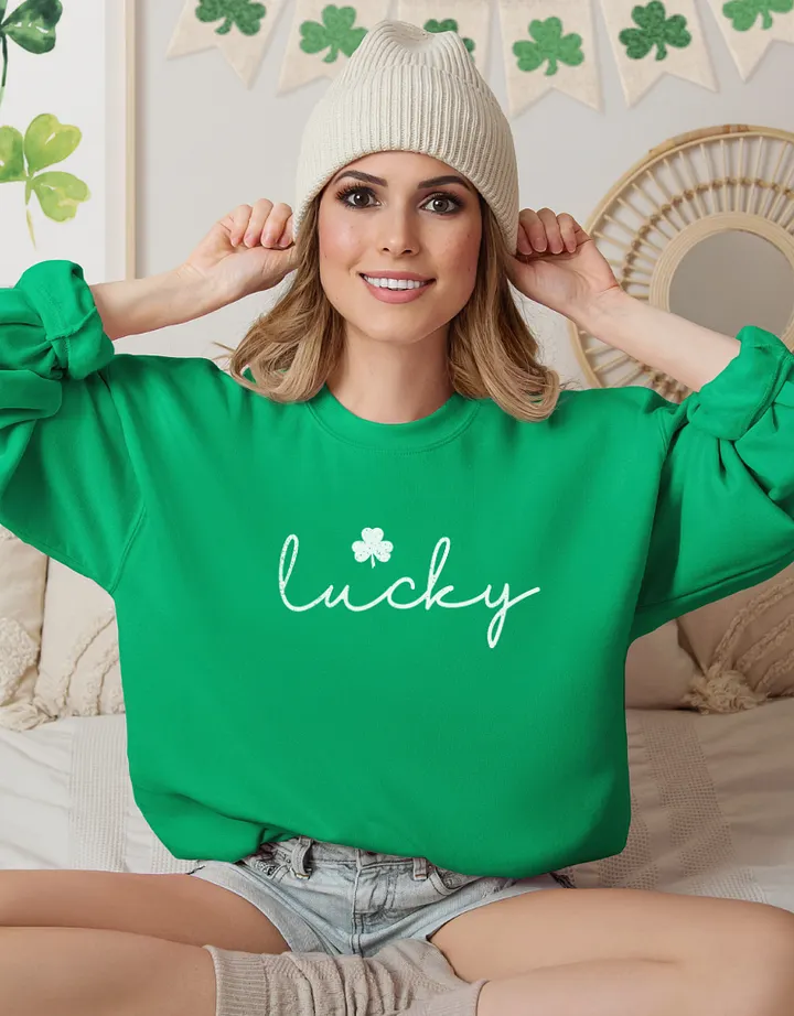 Lucky St Patrick Day Sweatshirt product image (2)