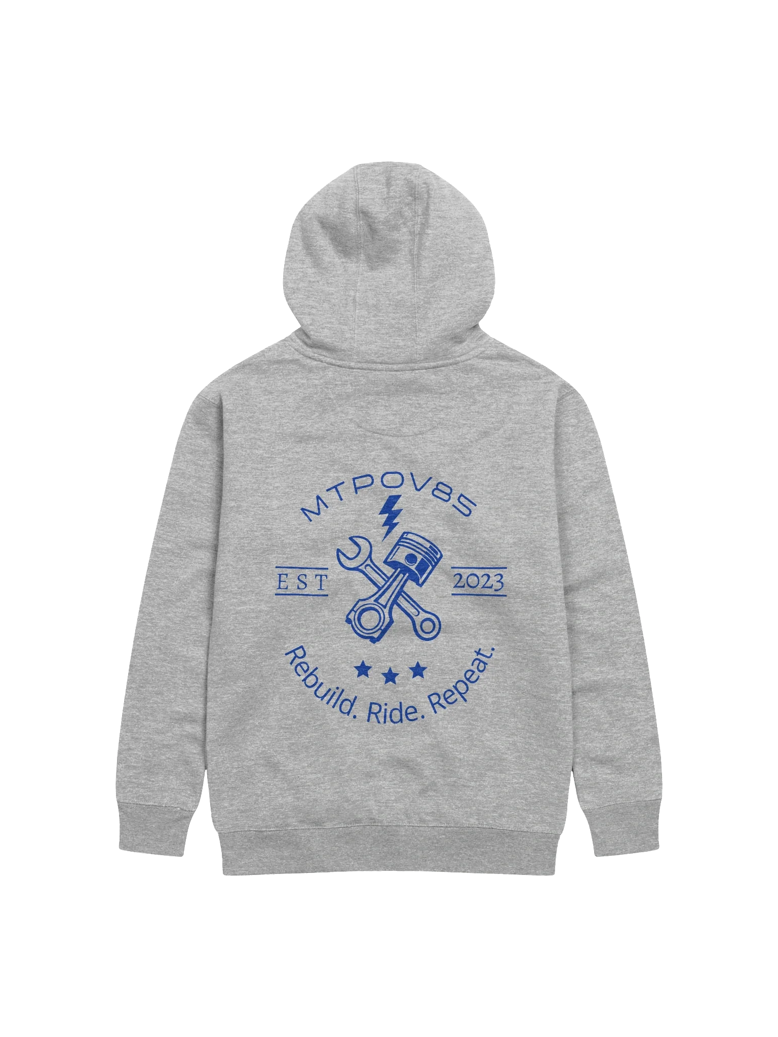 Rebuild. Ride. Repeat. Style 1 Grey Hoodie product image (1)