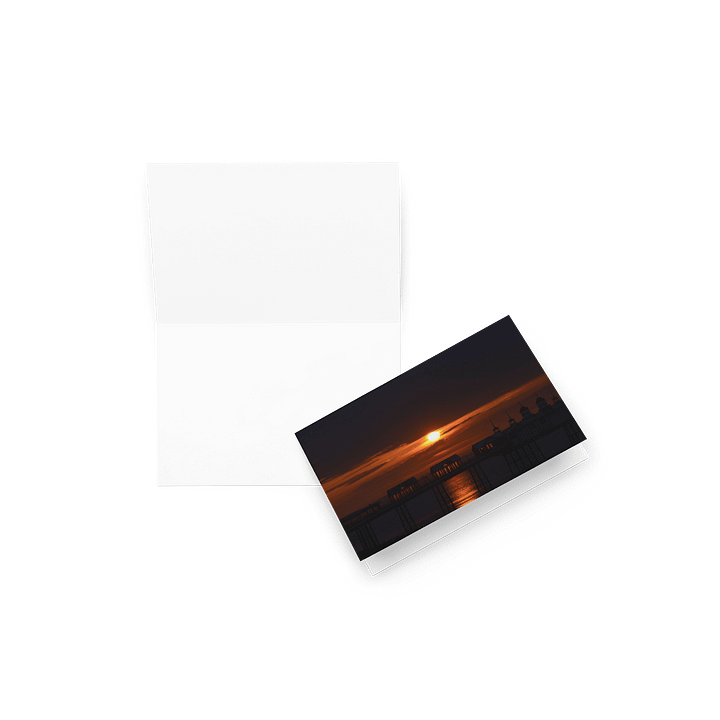 British Pier Early Sunrise (Greeting Card) product image (2)