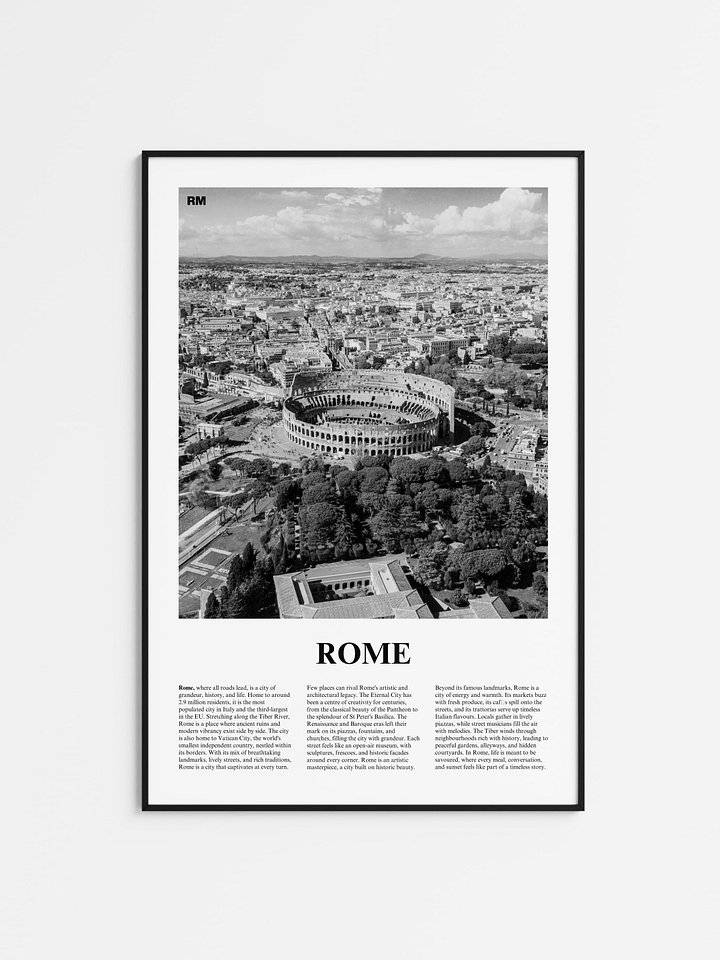 Rome 01 Newspaper Poster product image (1)