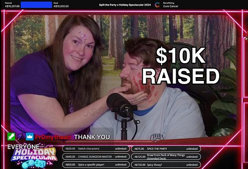 YOU HAVE HELPED US RAISE 10 THOUSAND DOLLARS FOR @gameon_cancer 💖 Thank you so much to everyone who has played, donated, laug...