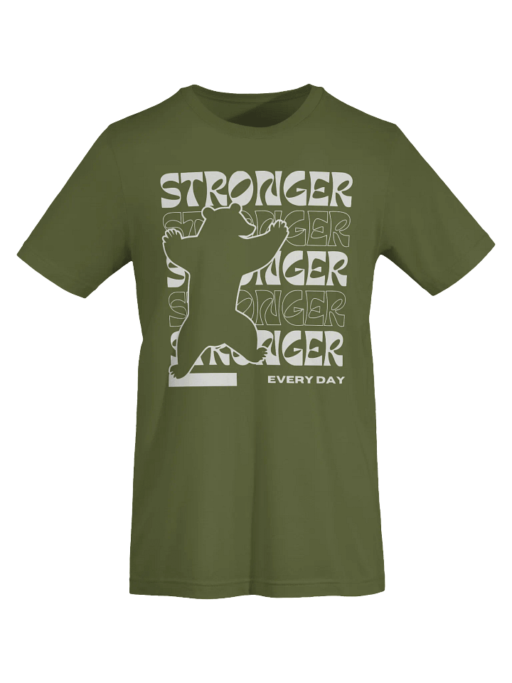 Stronger Every Day Supersoft T-Shirt – Bear Silhouette Design product image (1)