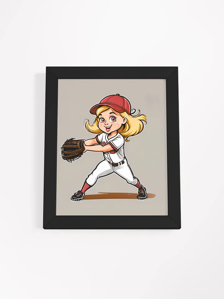 Catch the Game Framed Matte Softball Poster product image (5)