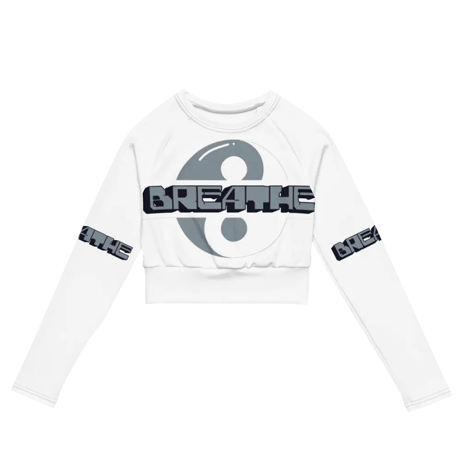 Breathe Recycled Long Sleeve Crop Top – Sustainable Style, Mindful Living product image (6)