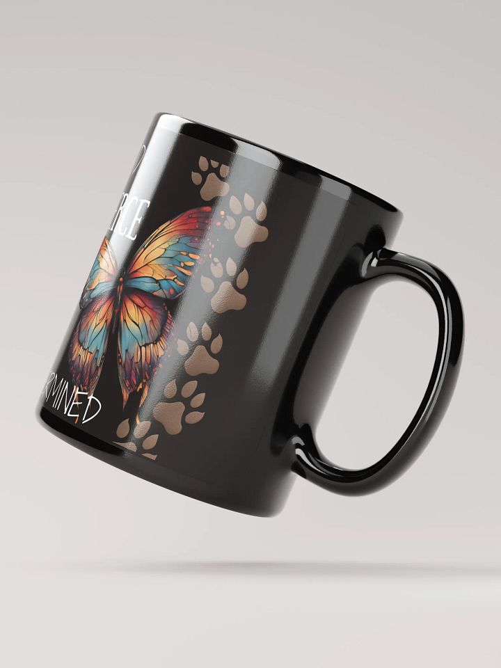 Bold, Fierce, & Determined, motivational, Black Glossy Mug 11oz product image (2)