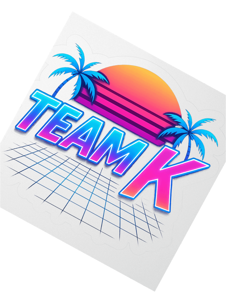 Team K 1980's STICKERS product image (6)