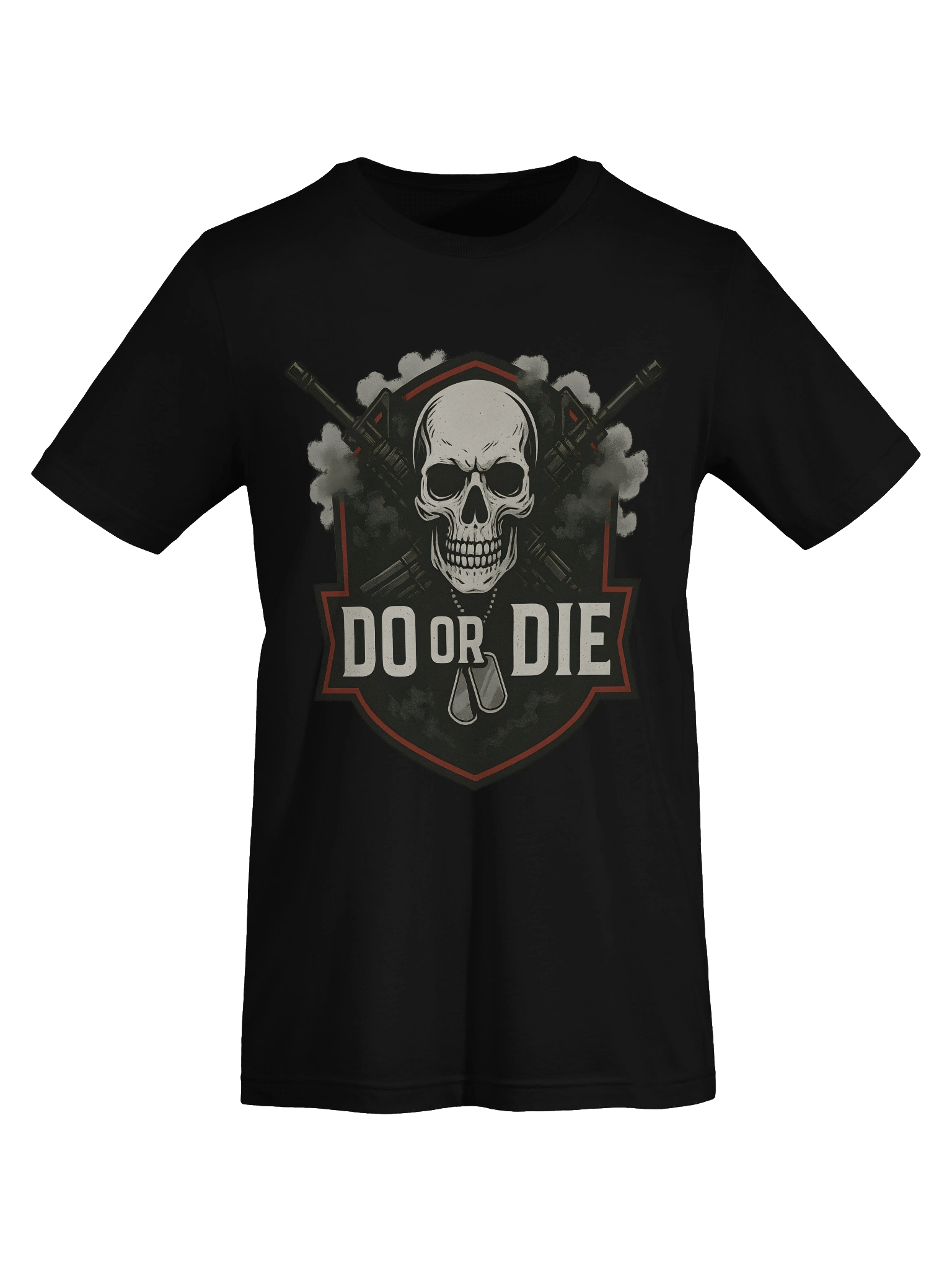 Intense Skull and Rifles Graphic T-Shirt product image (68)