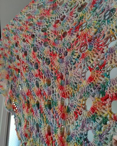 The Virus Shawl ✨

---

While my PC decided to explode I started a Virus shawl and finished it within a week. I absolutely fe...