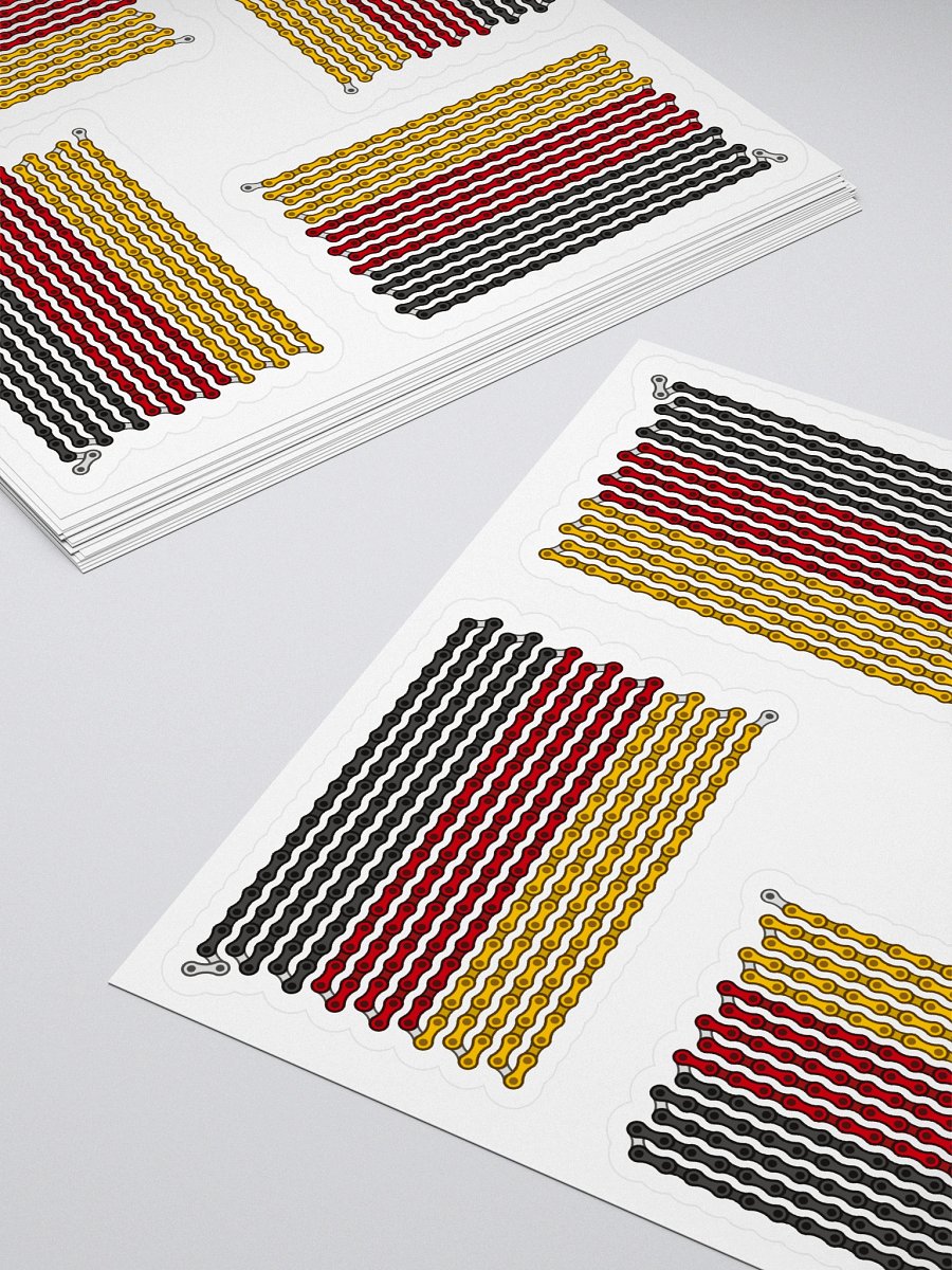 Germany Bike Chain Flag Sticker 4 Pack product image (4)